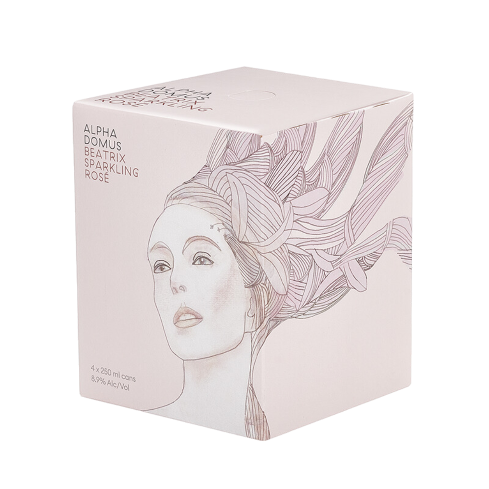 Alpha Domus Beatrix Sparkling Rose 4x250mL