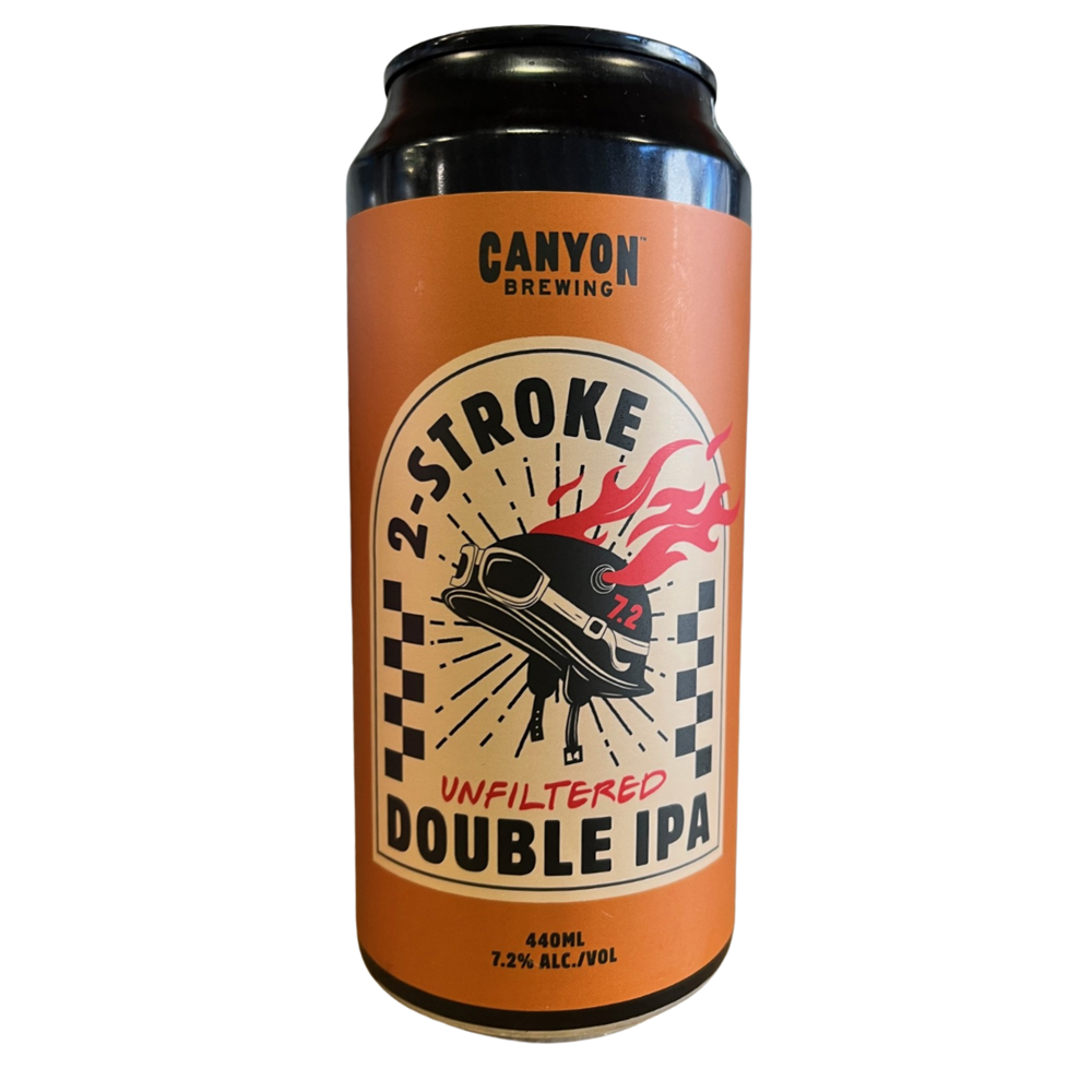 Canyon Brewing 2 Stroke Unfiltered Double IPA 440mL