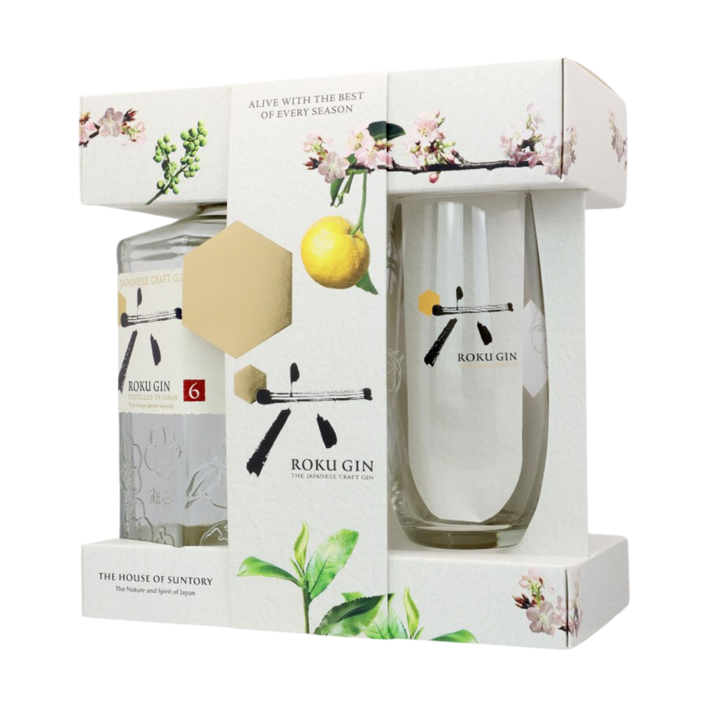 Suntory Roku Japanese Gin 700mL + Glass Giftpack