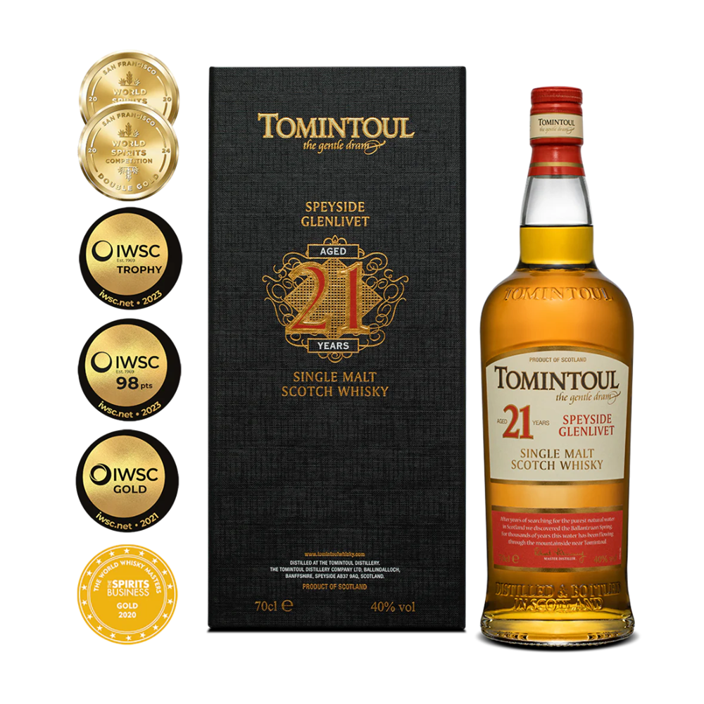 Tomintoul 21yo Single Malt 700mL