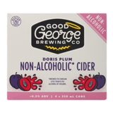 Good George Non Alcoholic Doris Plum Cider 4x330mL