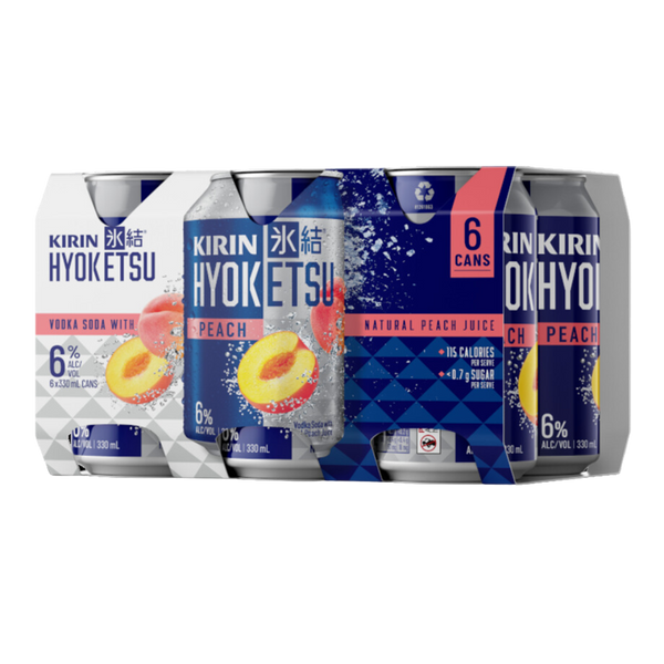 Kirin Hyoketsu Peach 6x330mL Liquor Mart