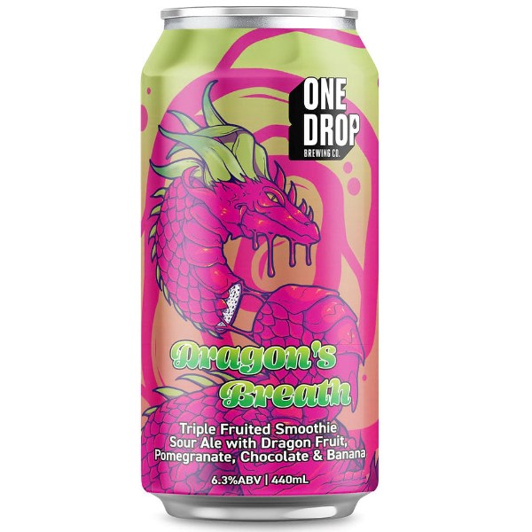 One Drop Brewing Dragon's Breath Triple Fruited Sour 440mL