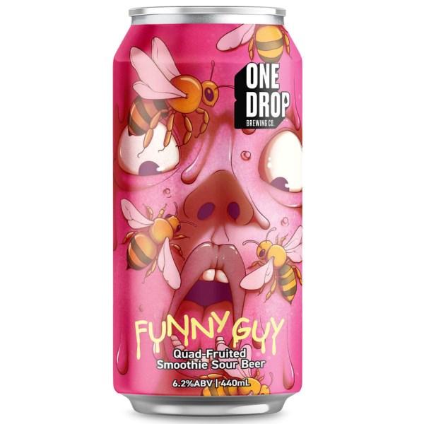 One Drop Brewing Funny Guy Quad Fruited Smoothie Sour 440mL