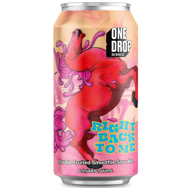 One Drop Brewing Right Back To Me Double Fruited Smoothie Sour 440mL