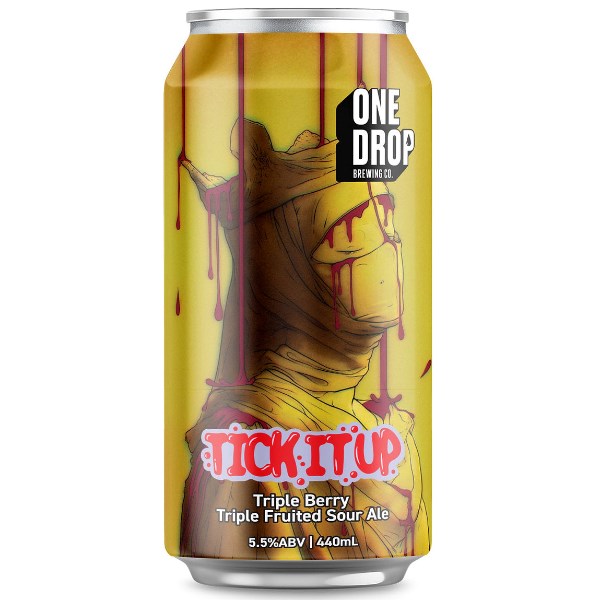 One Drop Brewing Tick It Up Triple Berry Fruited Sour 440mL