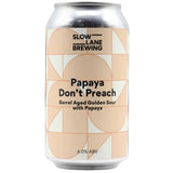 Slow Lane Brewing Papaya Don't Preach Barrel Aged Golden Sour 375mL