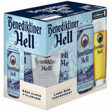 Benediktiner Hell Gift Pack 5x500mL + Glass