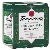 Tanqueray Gin & Tonic 4x250mL